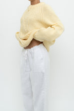 Load image into Gallery viewer, Vintage x Butter Yellow Handmade Cableknit Sweater (XS-L)