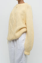 Load image into Gallery viewer, Vintage x Butter Yellow Handmade Cableknit Sweater (XS-L)