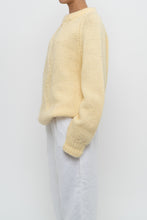 Load image into Gallery viewer, Vintage x Butter Yellow Handmade Cableknit Sweater (XS-L)