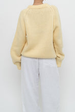 Load image into Gallery viewer, Vintage x Butter Yellow Handmade Cableknit Sweater (XS-L)