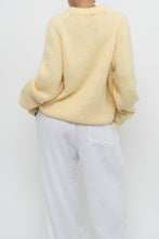 Load image into Gallery viewer, Vintage x Butter Yellow Handmade Cableknit Sweater (XS-L)