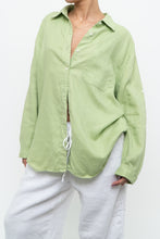 Load image into Gallery viewer, Vintage x Pastel Green Linen Buttonup (XS-XL)