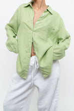 Load image into Gallery viewer, Vintage x Pastel Green Linen Buttonup (XS-XL)