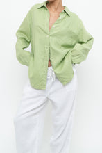 Load image into Gallery viewer, Vintage x Pastel Green Linen Buttonup (XS-XL)