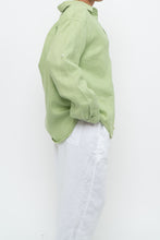 Load image into Gallery viewer, Vintage x Pastel Green Linen Buttonup (XS-XL)