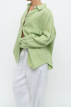 Load image into Gallery viewer, Vintage x Pastel Green Linen Buttonup (XS-XL)