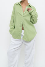 Load image into Gallery viewer, Vintage x Pastel Green Linen Buttonup (XS-XL)