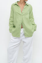 Load image into Gallery viewer, Vintage x Pastel Green Linen Buttonup (XS-XL)