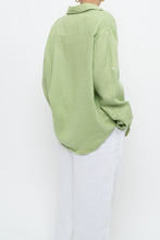 Load image into Gallery viewer, Vintage x Pastel Green Linen Buttonup (XS-XL)