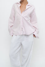 Load image into Gallery viewer, Modern x Light Pink Striped Cotton Buttonup (XS-M)