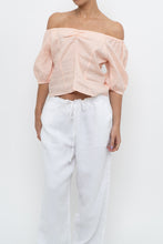 Load image into Gallery viewer, Vintage x Pale Pink Linen Top (M)