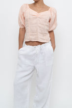 Load image into Gallery viewer, Vintage x Pale Pink Linen Top (M)