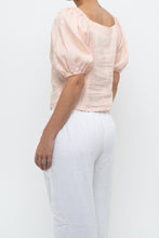 Load image into Gallery viewer, Vintage x Pale Pink Linen Top (M)