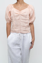 Load image into Gallery viewer, Vintage x Pale Pink Linen Top (M)