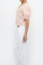 Load image into Gallery viewer, Vintage x Pale Pink Linen Top (M)