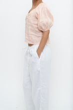 Load image into Gallery viewer, Vintage x Pale Pink Linen Top (M)