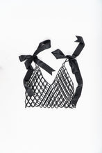 Load image into Gallery viewer, HANDMADE x Black Beaded Bow Cropped Tank (XS-M)