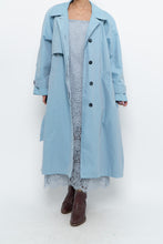 Load image into Gallery viewer, Vintage x LONDON FOG Baby Blue Belted Trench (XS-M)