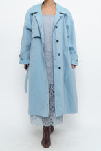 Load image into Gallery viewer, Vintage x LONDON FOG Baby Blue Belted Trench (XS-M)
