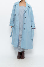 Load image into Gallery viewer, Vintage x LONDON FOG Baby Blue Belted Trench (XS-M)