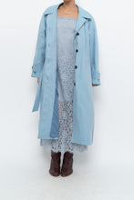 Load image into Gallery viewer, Vintage x LONDON FOG Baby Blue Belted Trench (XS-M)