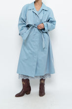 Load image into Gallery viewer, Vintage x LONDON FOG Baby Blue Belted Trench (XS-M)