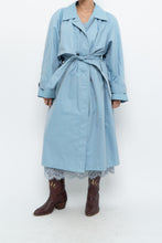 Load image into Gallery viewer, Vintage x LONDON FOG Baby Blue Belted Trench (XS-M)