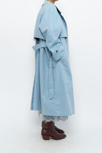 Load image into Gallery viewer, Vintage x LONDON FOG Baby Blue Belted Trench (XS-M)