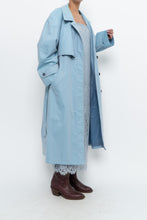 Load image into Gallery viewer, Vintage x LONDON FOG Baby Blue Belted Trench (XS-M)