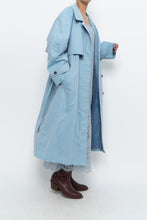 Load image into Gallery viewer, Vintage x LONDON FOG Baby Blue Belted Trench (XS-M)