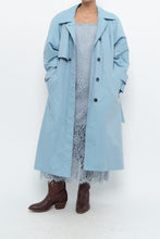 Load image into Gallery viewer, Vintage x LONDON FOG Baby Blue Belted Trench (XS-M)