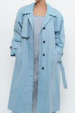 Load image into Gallery viewer, Vintage x LONDON FOG Baby Blue Belted Trench (XS-M)