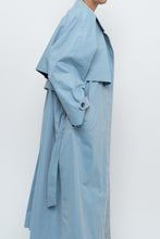 Load image into Gallery viewer, Vintage x LONDON FOG Baby Blue Belted Trench (XS-M)