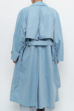 Load image into Gallery viewer, Vintage x LONDON FOG Baby Blue Belted Trench (XS-M)