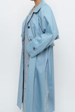 Load image into Gallery viewer, Vintage x LONDON FOG Baby Blue Belted Trench (XS-M)