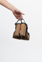 Load image into Gallery viewer, Vintage x Made in Brazil x Black Leather Chunky Platform Heels (7.5, 8)