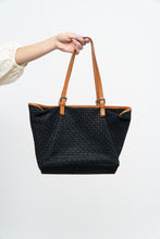 Load image into Gallery viewer, Vintage x Made in Italy x Black Suede Woven Purse