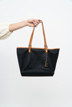 Load image into Gallery viewer, Vintage x Made in Italy x Black Suede Woven Purse