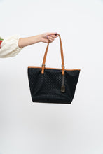 Load image into Gallery viewer, Vintage x Made in Italy x Black Suede Woven Purse