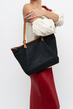 Load image into Gallery viewer, Vintage x Made in Italy x Black Suede Woven Purse