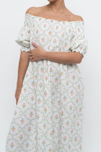 Load image into Gallery viewer, HILL HOUSE x Mult-floral Off-shoulder Cotton Maxi Dress (XS-M)