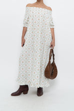 Load image into Gallery viewer, HILL HOUSE x Mult-floral Off-shoulder Cotton Maxi Dress (XS-M)