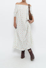 Load image into Gallery viewer, HILL HOUSE x Mult-floral Off-shoulder Cotton Maxi Dress (XS-M)