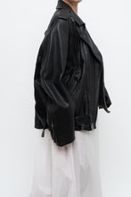 Load image into Gallery viewer, Vintage x FIRST CLASSICS Heavy Leather Biker Jacket (S, M)