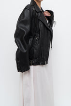Load image into Gallery viewer, Vintage x FIRST CLASSICS Heavy Leather Biker Jacket (S, M)