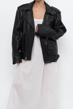 Load image into Gallery viewer, Vintage x FIRST CLASSICS Heavy Leather Biker Jacket (S, M)