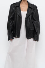 Load image into Gallery viewer, Vintage x FIRST CLASSICS Heavy Leather Biker Jacket (S, M)