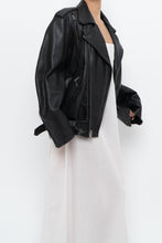 Load image into Gallery viewer, Vintage x FIRST CLASSICS Heavy Leather Biker Jacket (S, M)