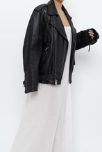 Load image into Gallery viewer, Vintage x FIRST CLASSICS Heavy Leather Biker Jacket (S, M)
