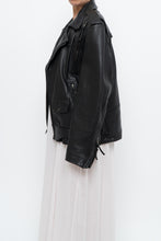 Load image into Gallery viewer, Vintage x FIRST CLASSICS Heavy Leather Biker Jacket (S, M)